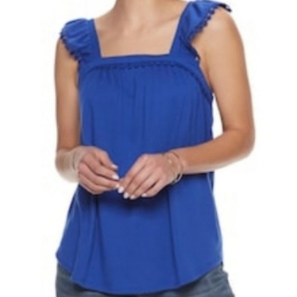 Royal Blue Squareneck Sleeveless